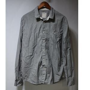 Life/after/denim Stripe Button Up Shirt Mens Medium Cotton Casual Minimalist